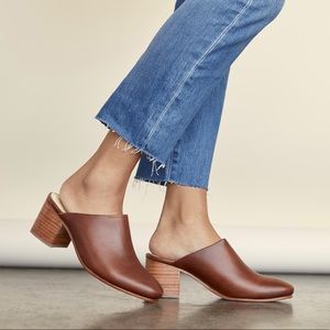 Size 8 Nisolo Paloma Mule in brandy